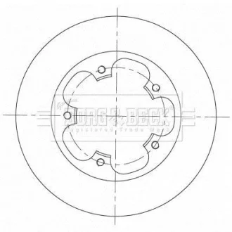 Гальмiвнi диски BORG & BECK BBD5364
