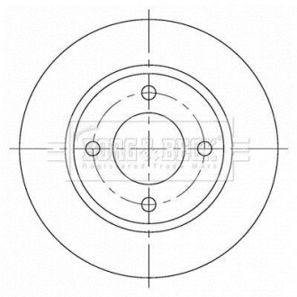 Гальмiвнi диски BORG & BECK BBD5376