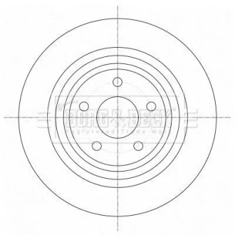 Гальмiвнi диски BORG & BECK BBD5385
