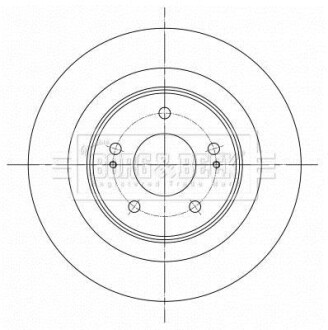 Гальмiвнi диски BORG & BECK BBD5396