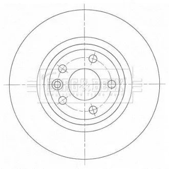 Гальмiвнi диски BORG & BECK BBD5442