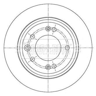 Гальмiвнi диски BORG & BECK BBD5450