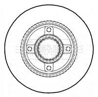 Гальмiвнi диски без пiдшипника BORG & BECK BBD5935S