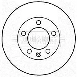 Тормозной диск BORG & BECK BBD5941S