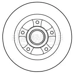 Тормозной диск с подшипником BORG & BECK BBD5968S