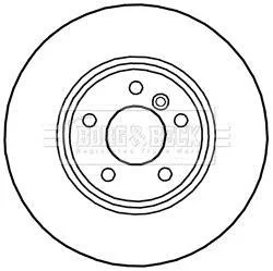 Гальмiвнi диски BORG & BECK BBD6027S
