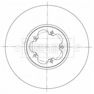 Гальмiвнi диски BORG & BECK BBD6071S