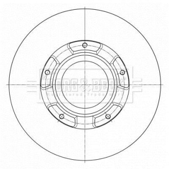 Гальмiвнi диски BORG & BECK BBD6073S