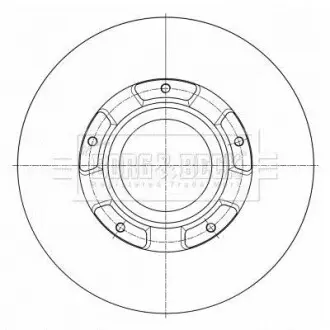 Тормозной диск BORG & BECK BBD6073S