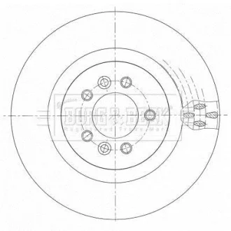 Гальмiвнi диски BORG & BECK BBD6110S