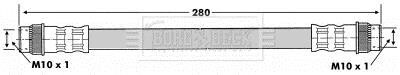 Гальмiвний шланг REAR L/R BORG & BECK BBH6765