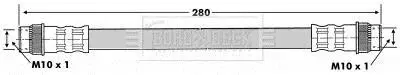 Гальмiвний шланг REAR L/R BORG & BECK BBH6765
