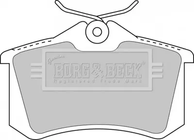 Гальмiвнi колодки дисковi BORG & BECK BBP1512