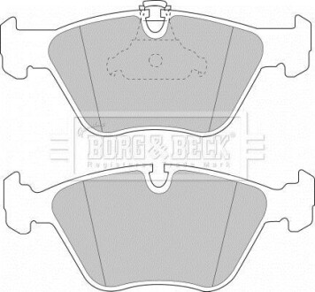 Гальмiвнi колодки дисковi BORG & BECK BBP1590