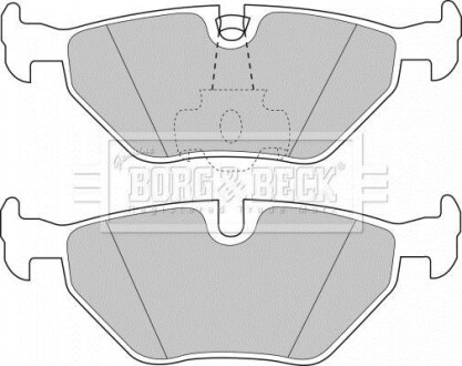 Гальмiвнi колодки дисковi BORG & BECK BBP1591