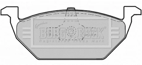 Гальмiвнi колодки дисковi товщина 19.8 BORG & BECK BBP1619