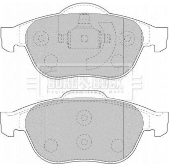 Гальмiвнi колодки дисковi BORG & BECK BBP1731