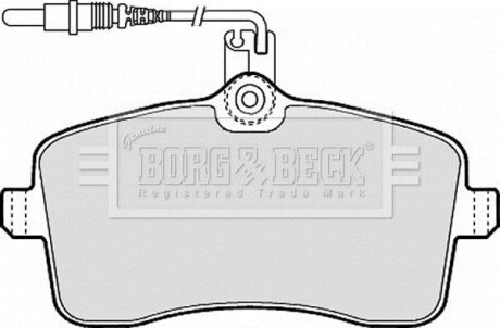 Гальмiвнi колодки дисковi BORG & BECK BBP1897