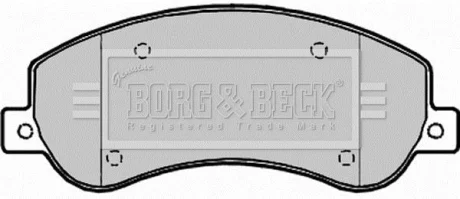 Тормозные колодки дисковые BORG & BECK BBP1964