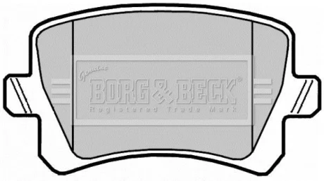 Тормозные колодки дисковые BORG & BECK BBP2044