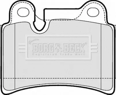 Гальмiвнi колодки дисковi BORG & BECK BBP2053