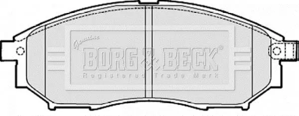 Гальмiвнi колодки дисковi BORG & BECK BBP2060 (фото 1)