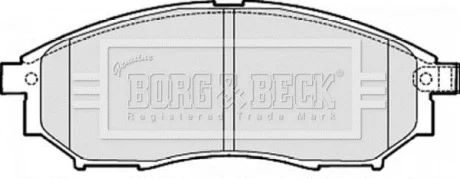 Гальмiвнi колодки дисковi BORG & BECK BBP2060
