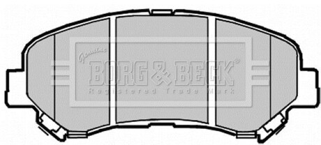 Гальмiвнi колодки дисковi BORG & BECK BBP2084