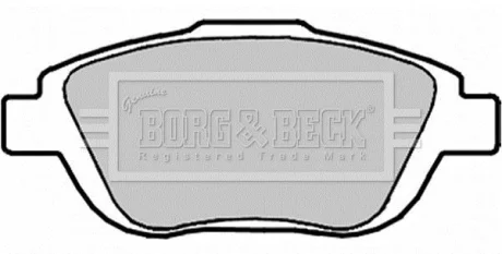 Гальмiвнi колодки дисковi BORG & BECK BBP2096
