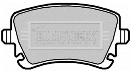 Гальмiвнi колодки дисковi BORG & BECK BBP2139