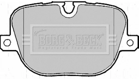 Гальмiвнi колодки дисковi BORG & BECK BBP2215