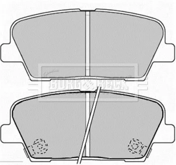Гальмiвнi колодки дисковi BORG & BECK BBP2238