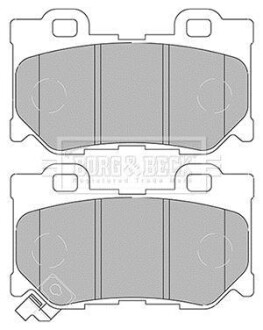 Гальмiвнi колодки дисковi BORG & BECK BBP2434