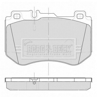 Гальмiвнi колодки дисковi BORG & BECK BBP2501