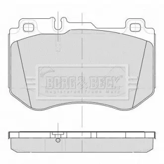 Тормозные колодки дисковые BORG & BECK BBP2501