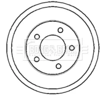 Гальмiвнi барабани заднiй BORG & BECK BBR7117