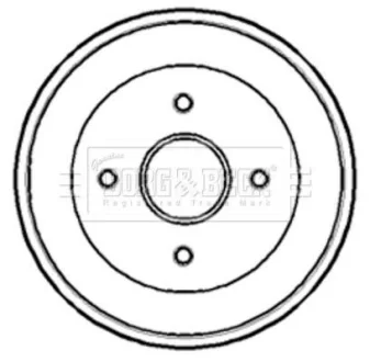 Гальмiвнi барабани BORG & BECK BBR7168