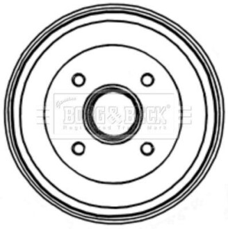 Гальмiвнi барабани BORG & BECK BBR7205