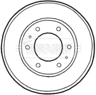 Гальмiвний барабан BORG & BECK BBR7226