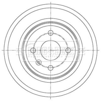 Гальмiвнi барабани BORG & BECK BBR7264 (фото 1)
