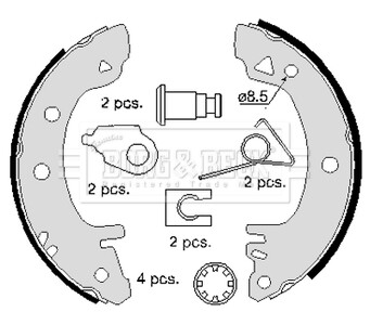 Гальмiвнi колодки барабаннi BORG & BECK BBS6097