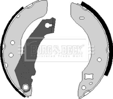 Гальмiвнi колодки барабаннi BORG & BECK BBS6162