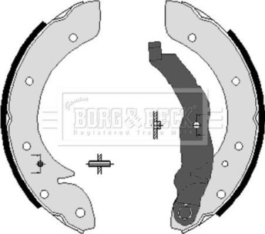 Гальмiвнi колодки барабаннi BORG & BECK BBS6198