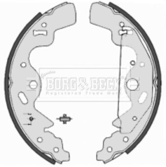 Гальмiвнi колодки барабаннi BORG & BECK BBS6357