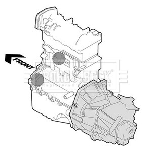 Подушка двигателя BORG & BECK BEM3273 (фото 1)