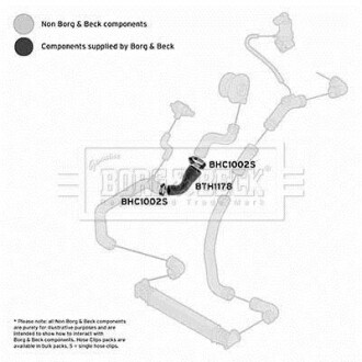 Патрубок BORG & BECK BTH1178