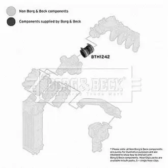 Патрубок BORG & BECK BTH1242