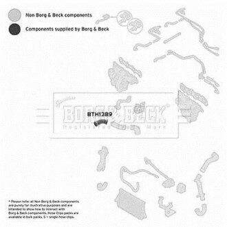 Патрубок BORG & BECK BTH1389