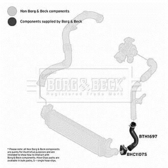 Патрубок BORG & BECK BTH1697
