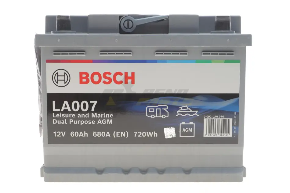 Акумулятор Bosch 12В/60/680/17,35кг BOSCH 0 092 LA0 070 (фото 1)